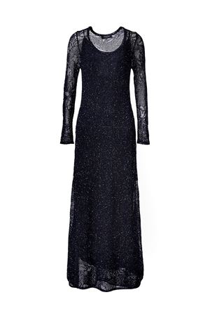 Blue crochet long dress FABIANA FILIPPI | ABD276F606D8645146